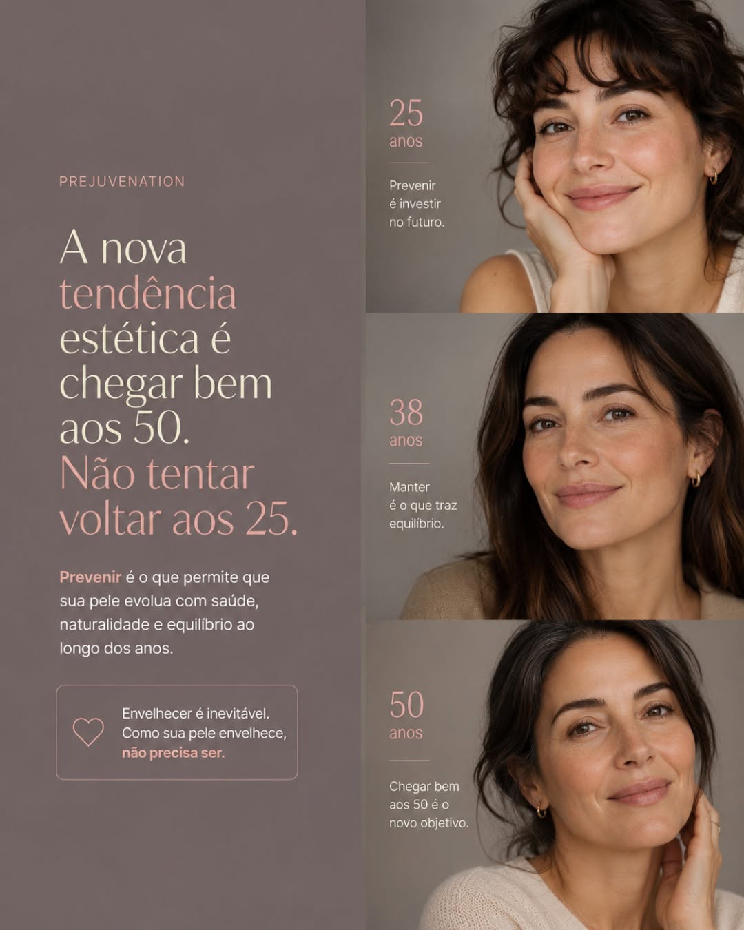 Prejuvenation: chegar bem aos 50, não voltar aos 25